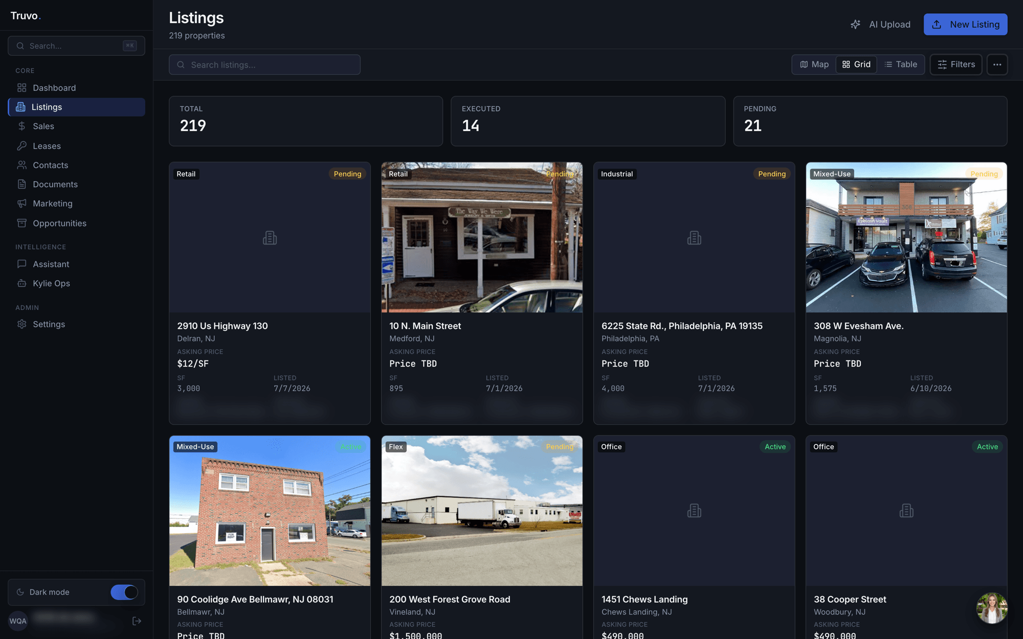 Truvo Brokerage Ops — Listing intake and pipeline